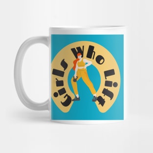 Girls Who Lift Blue & Orange Mug